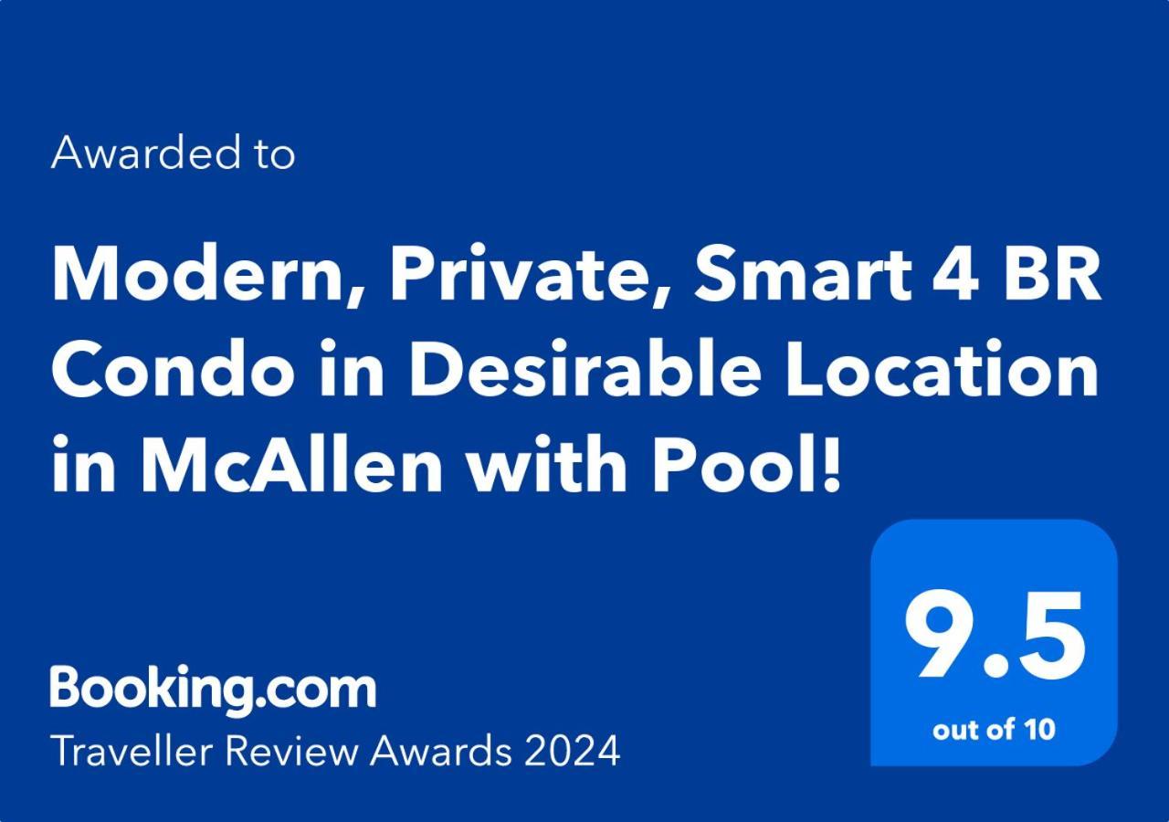 Modern, Private, Smart 4 Bedroom Condo In Desirable Location In Mcallen With Pool! Zewnętrze zdjęcie